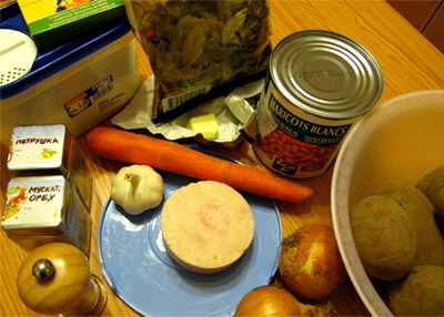 Картофельный суп: ингридиенты